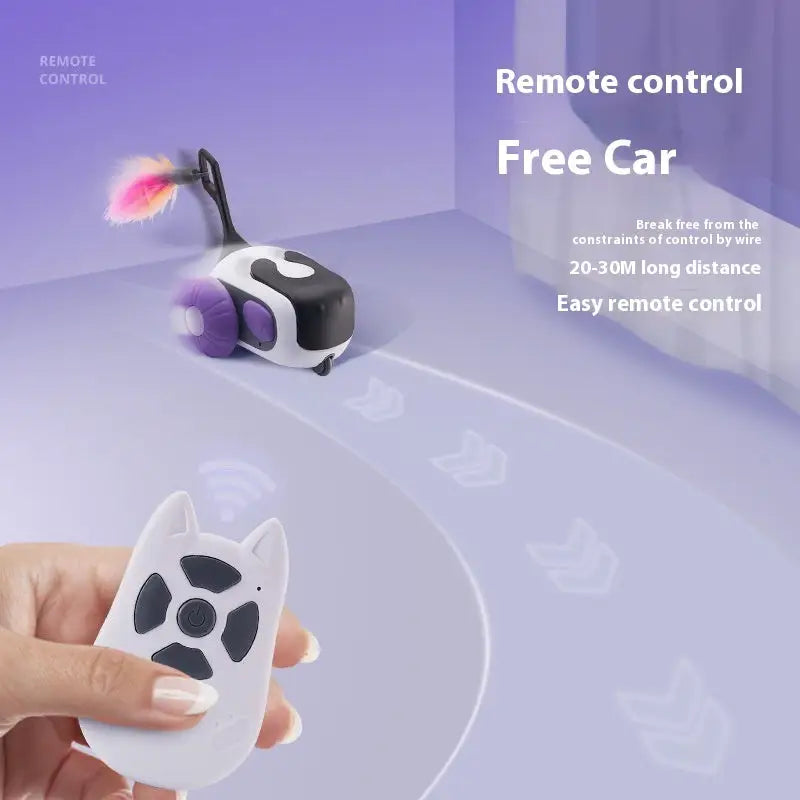 Smart Funny Cat Remote Control Car Toy for Cats, a hilarious funny cat remote plaything