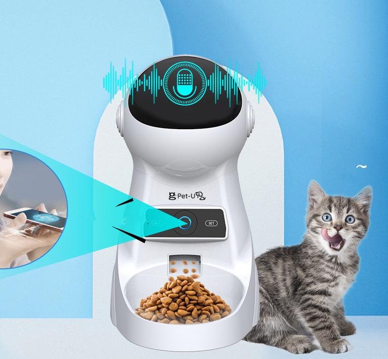 Timed And Quantitative Remote Control Of Automatic Pet Feeder - White / WiFi / USB - 369