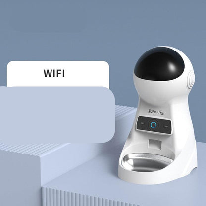 Timed And Quantitative Remote Control Of Automatic Pet Feeder - White / WiFi / USB - 369