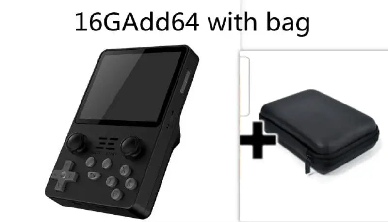 Upgraded HD IPS Nostalgic Handheld Joystick Arcade Game - Black / 16GAdd64 with bag - game