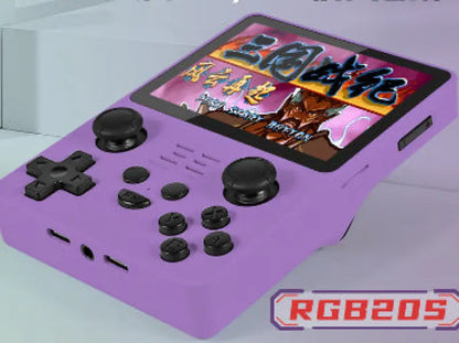 Upgraded HD IPS Nostalgic Handheld Joystick Arcade Game - Purple / 16GAdd128G - game