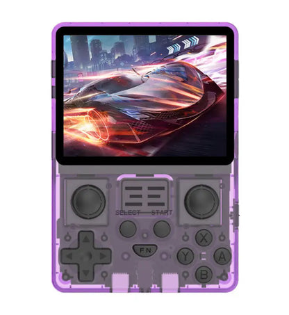 Upgraded HD IPS Nostalgic Handheld Joystick Arcade Game - Translucent purple / 16GAdd128G - game